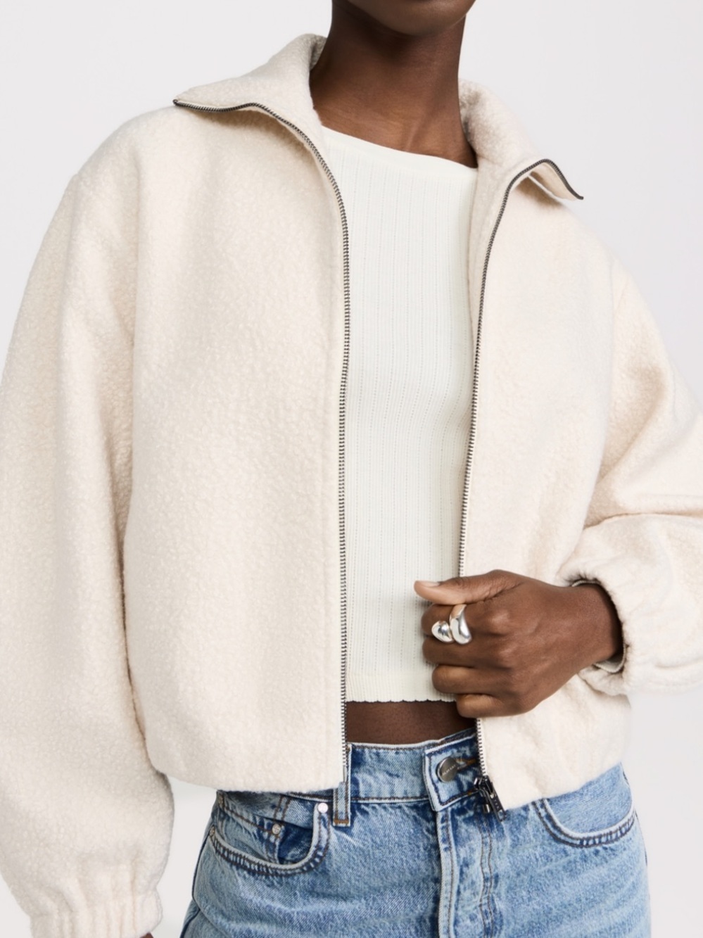 Amanda Uprichard Como Bomber Jacket NWT Size XS Oversized